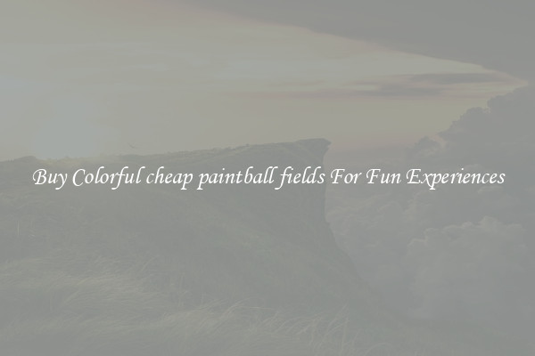 Buy Colorful cheap paintball fields For Fun Experiences