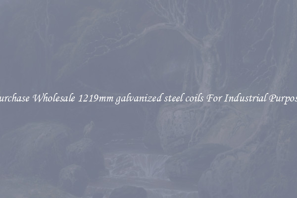 Purchase Wholesale 1219mm galvanized steel coils For Industrial Purposes