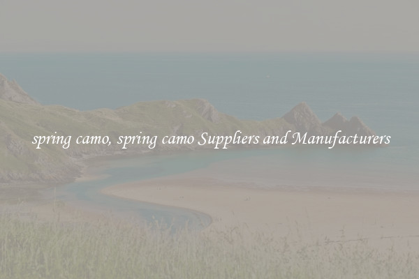 spring camo, spring camo Suppliers and Manufacturers