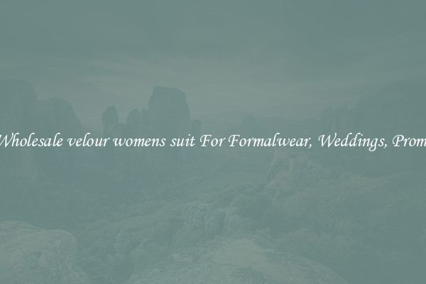 Wholesale velour womens suit For Formalwear, Weddings, Proms