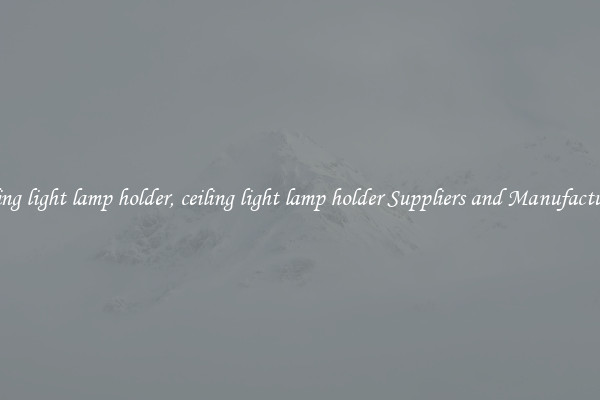 ceiling light lamp holder, ceiling light lamp holder Suppliers and Manufacturers