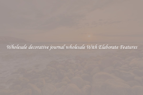 Wholesale decorative journal wholesale With Elaborate Features