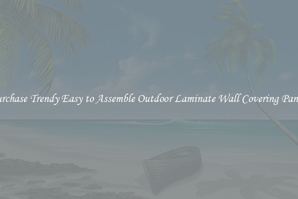 Purchase Trendy Easy to Assemble Outdoor Laminate Wall Covering Panels