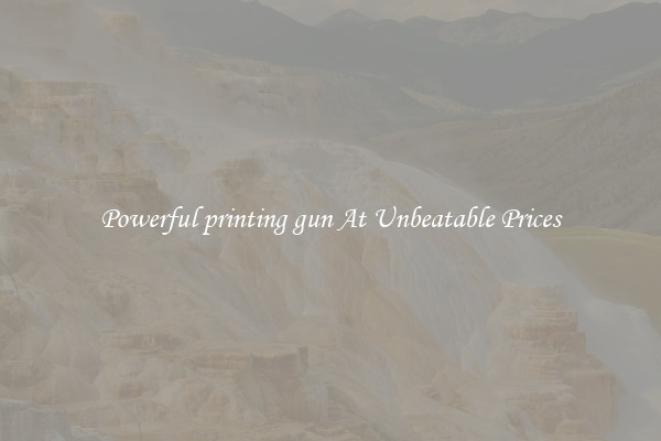 Powerful printing gun At Unbeatable Prices
