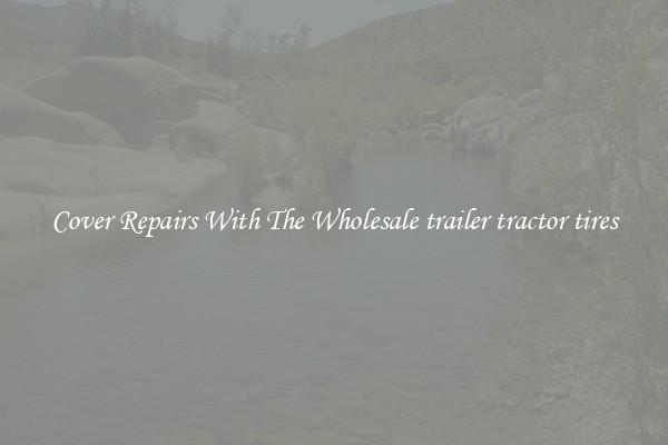  Cover Repairs With The Wholesale trailer tractor tires 