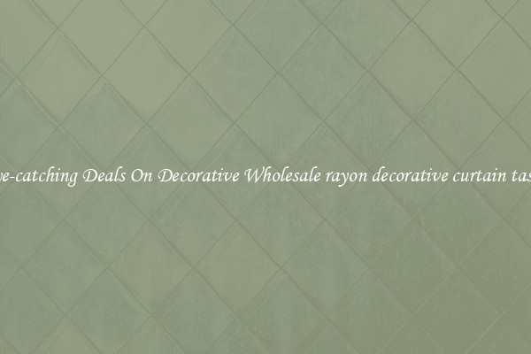 Eye-catching Deals On Decorative Wholesale rayon decorative curtain tassel