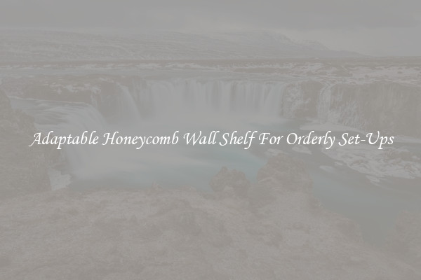 Adaptable Honeycomb Wall Shelf For Orderly Set-Ups