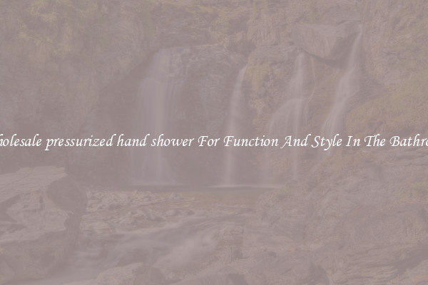Wholesale pressurized hand shower For Function And Style In The Bathroom